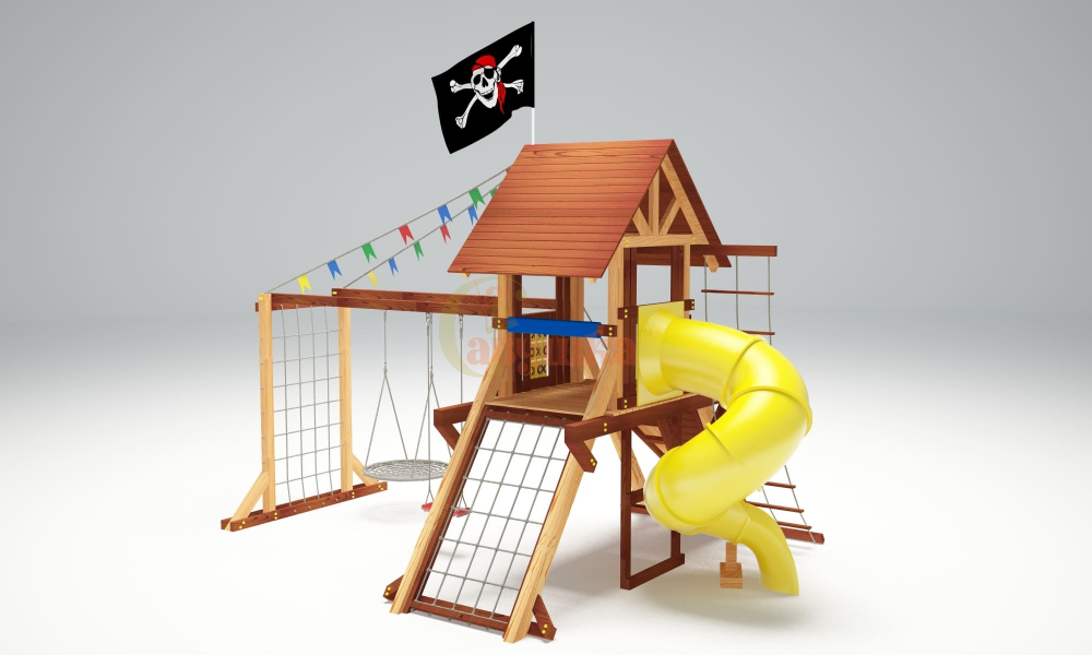 Деревянный игровой комплекс Савушка Lux - 5