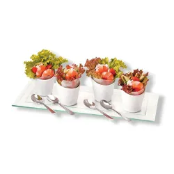 Набор для комплимента 9 предметов (блюдо, емкости, ложки) P.L. Proff Cuisine [1]