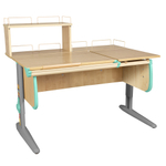 Растущая парта Дэми СУТ 25 с задними полками СУТ.15.210 и СУТ.15.240 (1200×880 мм)