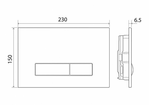 Клавиша смыва BelBagno Genova BB018-GV-BIANCO Белая