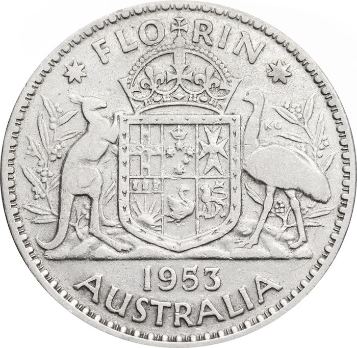 1 флорин 1953 Австралия