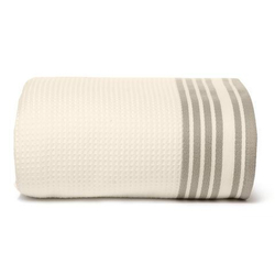 Полотенце 100х150 Hamam Tosya с коричневым слоновой кости