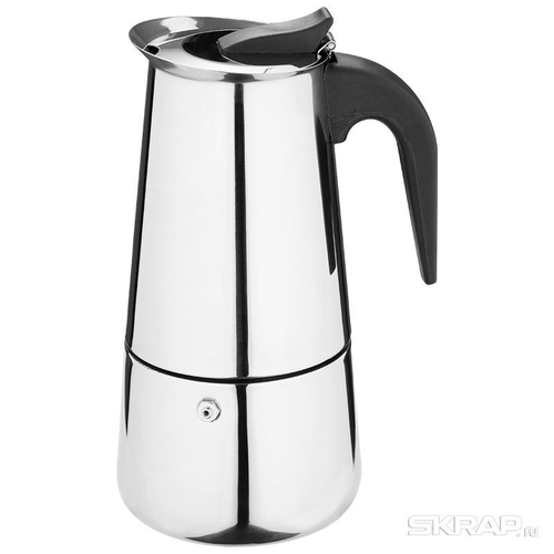 Гейзерная кофеварка "ITALIA" 450мл 9 чашек из нерж.стали