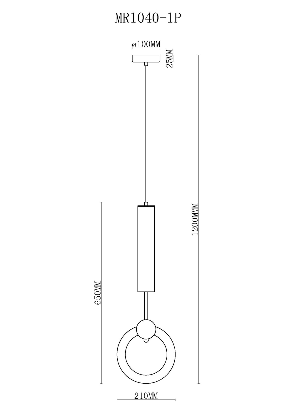 Подвесной светильник MyFar Covey MR1040-1P