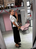 Атласная блуза Alexa белый