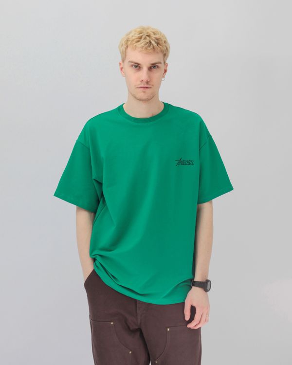 Футболка Textlogo 536 Изумрудная - фото 2