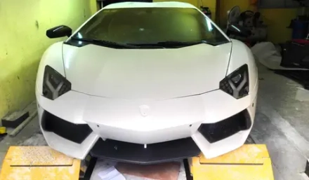 Передний бампер с карбоновой губой для LAMBORGHINI AVENTADOR LP700 Ламборгини