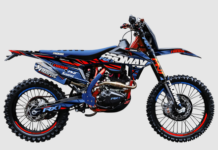 Кроссовый мотоцикл PROMAX RX1 CB300RL (4 Valves, 6 Gears) BLUE-RED