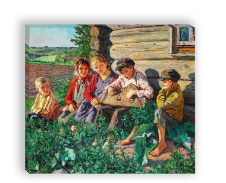 "Летний день", художник Богданов-Бельский, картина