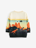 Толстовка для мальчика Next 608-530, Молочный, Черный