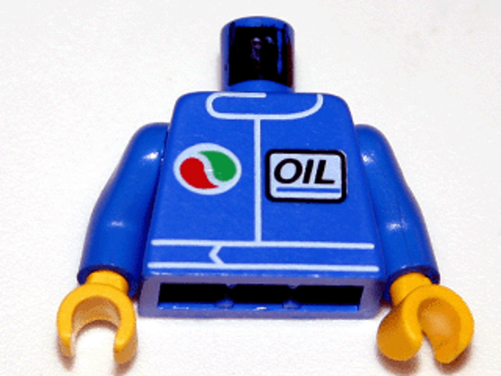 Торс синий комбинезон с логотипом "Октан" (надпись "OIL" курсивом) 973pb0106bc01