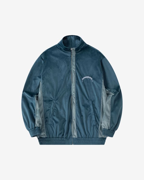 Олимпийка велюровая Puff темно-синяя - фото 1