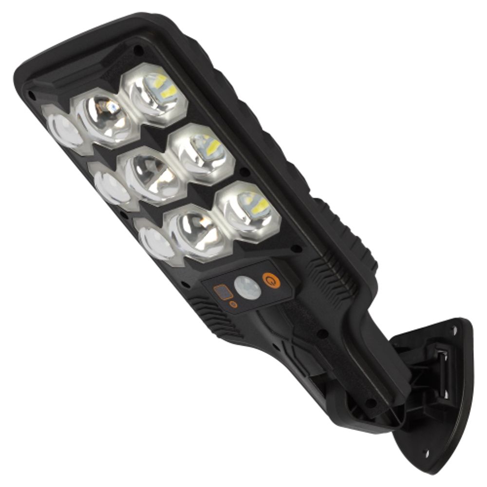 Светильник уличный ЭРА ERAKSS25-01 на солнечной батарее 10 Вт 400 Лм 5000К 63 LED SMD с датчиком движения ПДУ IP44 | Садовые фасадные светильники
