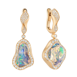 Серьги с Опалом и Бриллиантами, E0029-26/1