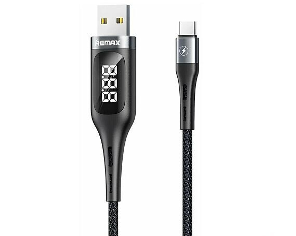 Кабель 1m USB/type-c 2.1A RC-096a Remax black