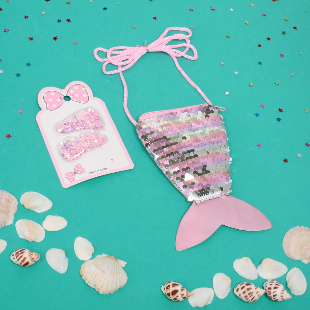 Набор аксессуаров для волос детский с сумочкой «Little Treasure Lady» (2 зажима, сумочка), 10*26см