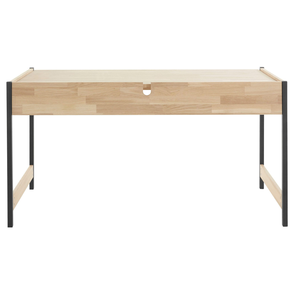 Стол компьютерный, 143х65х74, Айдельштедт, письменный, раскладной, в стиле лофт, массив дуба, MAKOSA