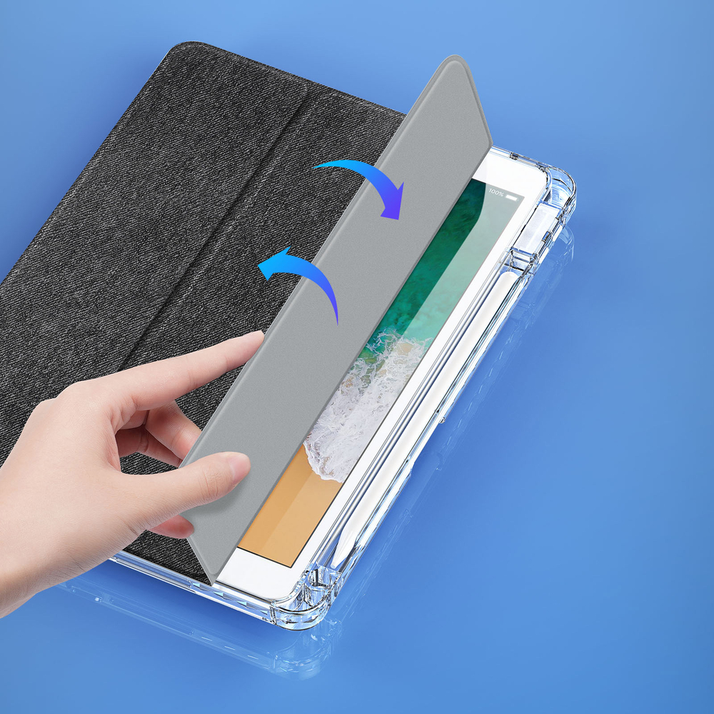 Чехол книжка черного цвета от Dux Ducis для iPad 7, 8, 9, (10.2), iPad Air 3, iPad Pro 10.5 (2017), серия Unid Series Case