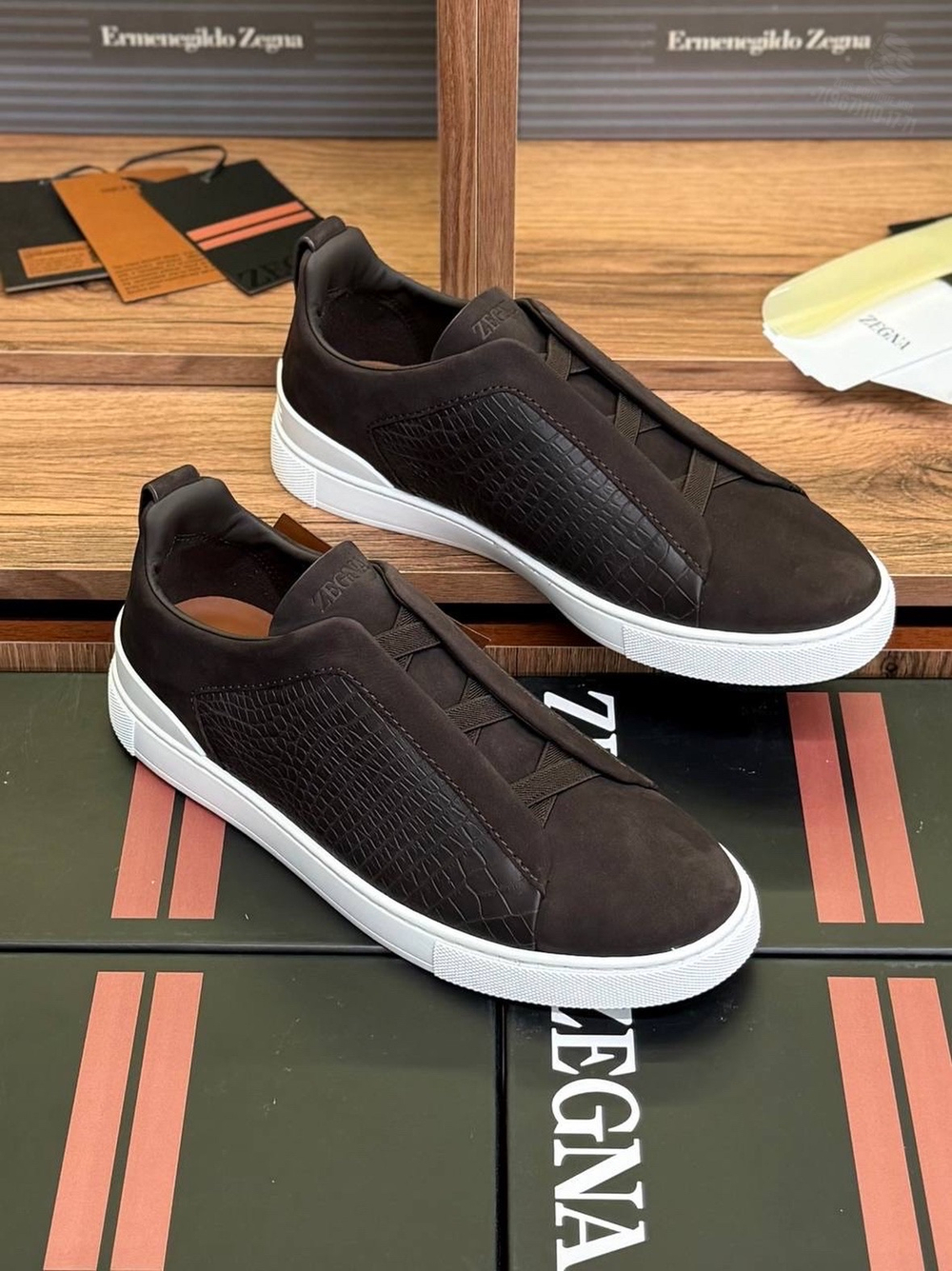 Кеды Zegna Triple Stitch