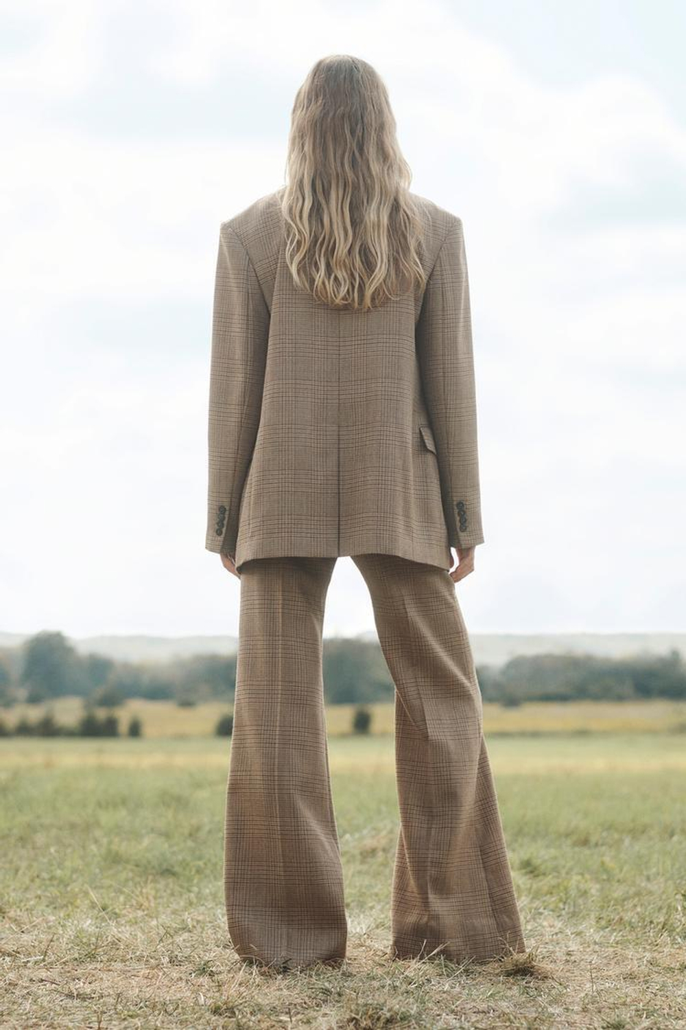 ZARA БЛЕЙЗЕР ИЗ 100% ШЕРСТИ, КОРИЧНЕВЫЙ