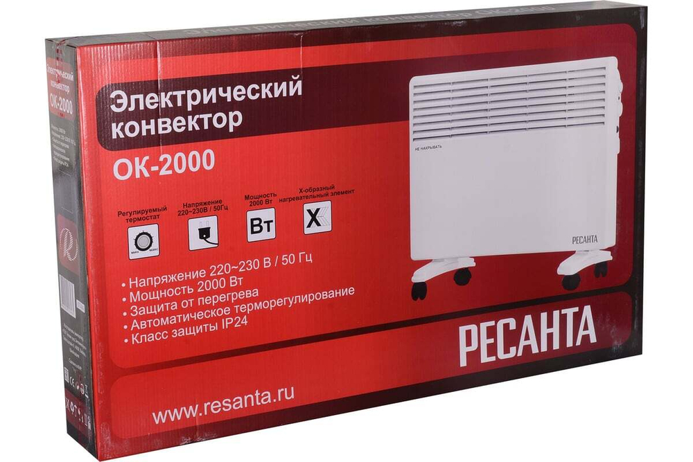 Конвектор электрический Ресанта ОК 2000 67/4/4