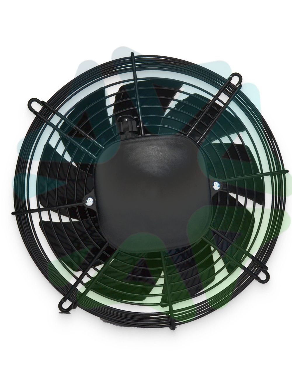 Вентилятор осевой всасывание YWF2E-250S-92/25-G в сборе с защитной решеткой