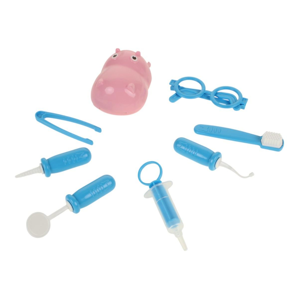 Игровой набор "Стоматолог Бегемотик" 8 предм. блист. (Лена)