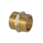 Ниппель латунь никель Ду 25 (1") НР 9022 ГОСТ 32585-2013 Aquasfera 9022-03