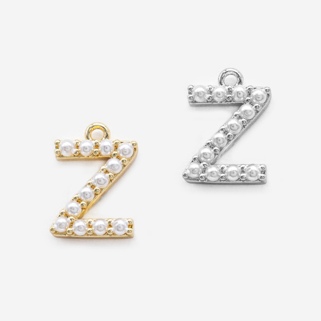 Подвеска с жемчугом в форме буквы "Z", 13,8*9,7мм