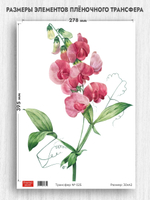 Трансфер для декупажа переводной рисунок для поверхностей 025