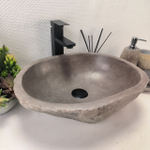 Раковина из речного камня RS-63649 (45*36*16) 0122