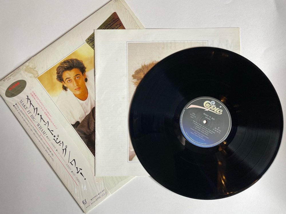 Винтажная виниловая пластинка LP Wham! Make It Big (Japan 1984) (Obi) 28 3P-555