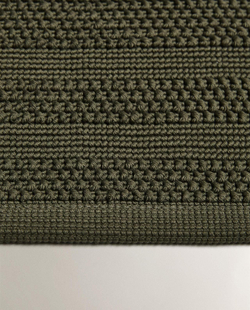 Zara Home - Нескользящий коврик для ванной из хлопка, зеленый, 50x70 см