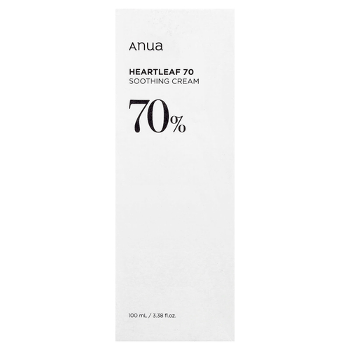 Anua, 70% успокаивающий крем Heartleaf, 100 мл (3,38 жидк. унц.)
