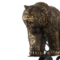 Кронштейн для цветов Медведь Велес Бронза