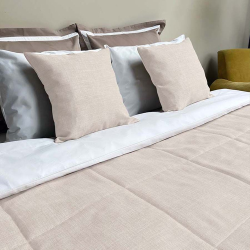 Покрывало Бохо 215х240 | бежевый