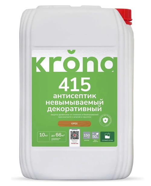 БЗ KRONA 415 декоративный готовый орех 10 кг