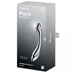 Стальной фаллоимитатор Satisfyer Pure Gravity 2 (21×3,9 см)