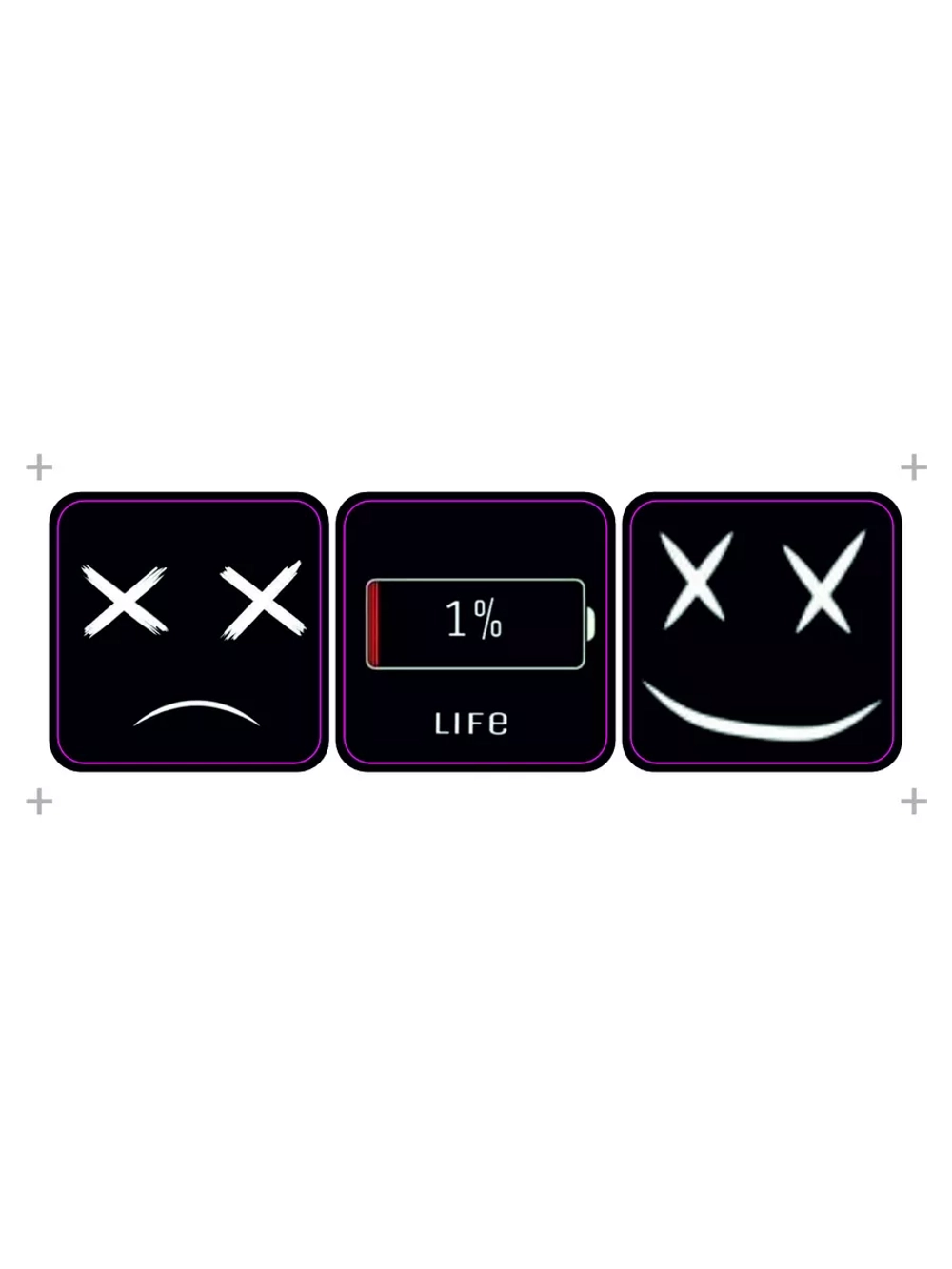 3д стикеры на телефон и чехол 1% смайл