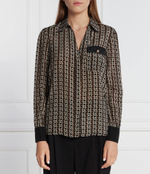 Шелковая рубашка Liu Jo - коричневый(CF3300 T3598)