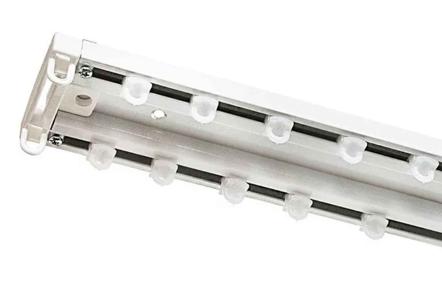 Двухрядный алюминиевый профильный карниз Трек-2