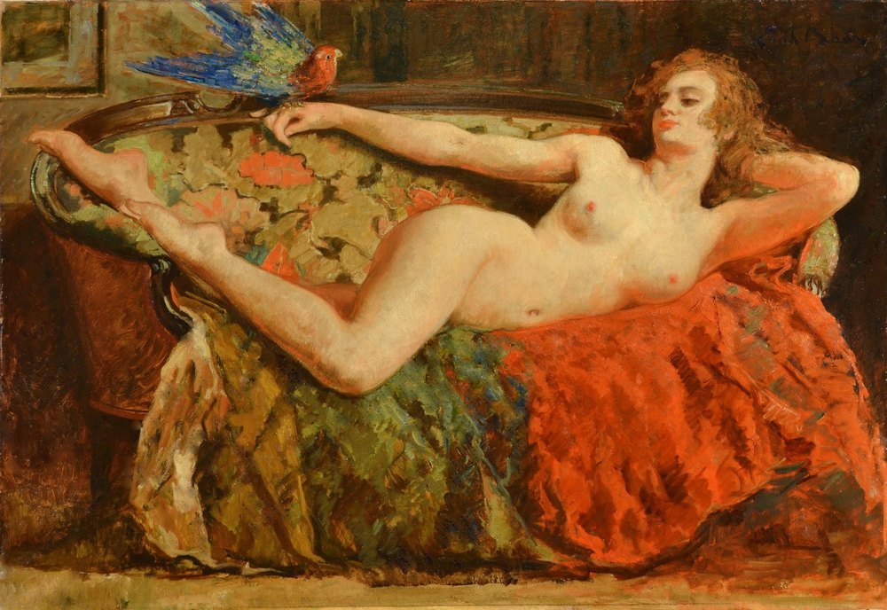 Эмиль Ба. 1879. Сирена (The Siren). 90.2 х 110.5. Холст, масло. Частное собрание.