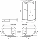 Душевая кабина Erlit Comfrot ER351226R-C3-RUS 120х80