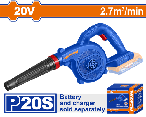 Воздуходувка аккумуляторная 20В 2.7 м3/мин (4) WADFOW WBLP512