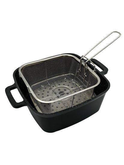 Кастрюля многофункциональная 3 в 1 Kamille KM 4218 с корзиной для фритюра