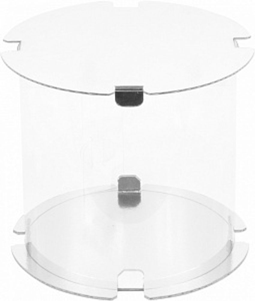 Коробка для торта ТУБУС (ПРЯНИЧ.ДОМИК) d300мм h340мм (белый)