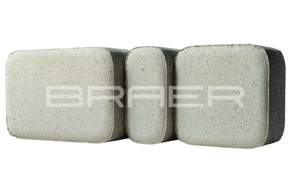 Тротуарная плитка Braer Классико, Белый, 60 мм