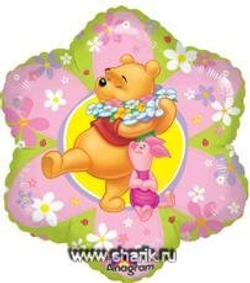 А 18" Винни и Пятачок в цветке S60