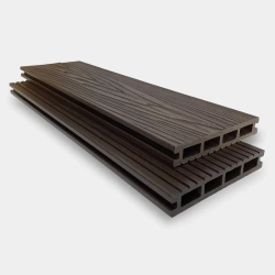 Террасная доска из ДПК Best decking WIDE 190*24 пустотелая 3D Тиснение/вельвет Цвет Венге