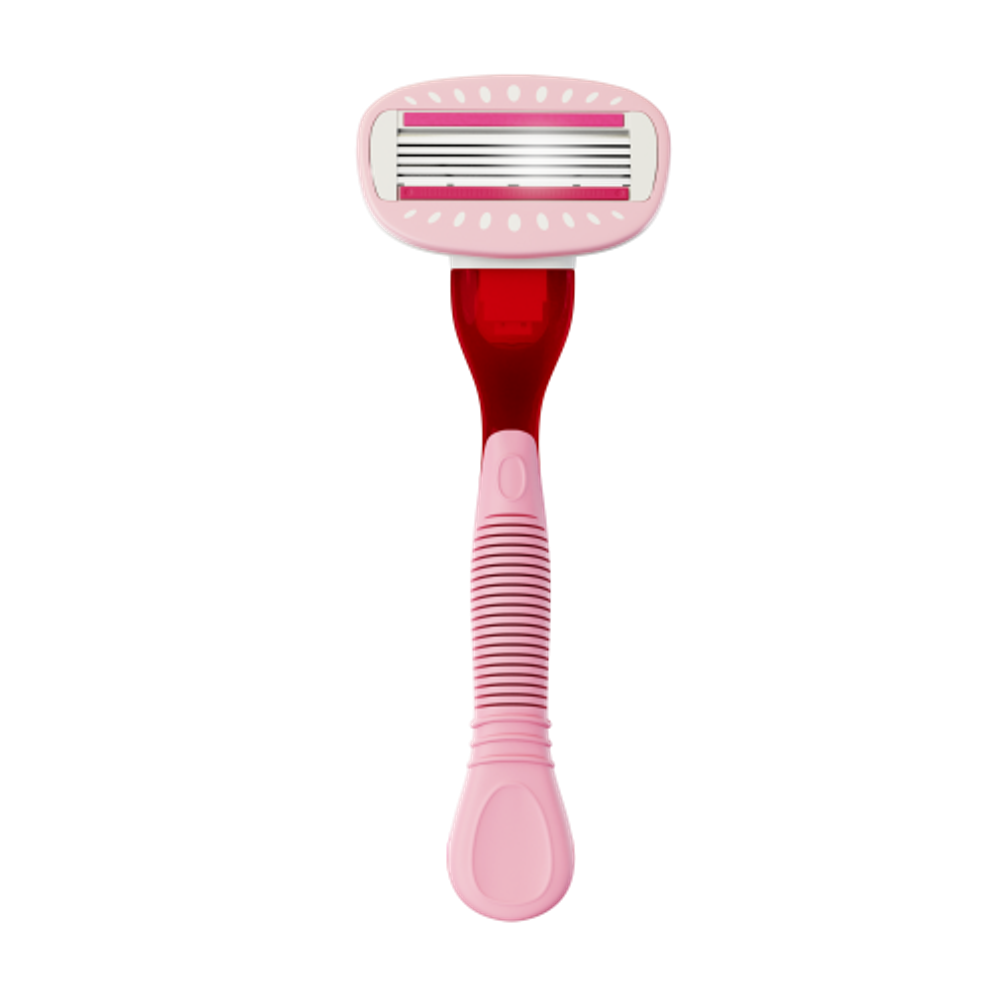 Бритвенная система Kodak LADY Prem Razor 5 женская 5 лезвий розовая 2 сменных кассеты